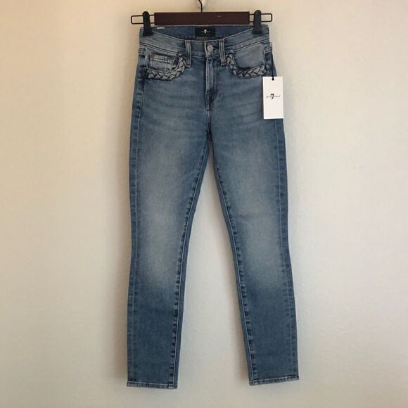 NWT 7 For All Mankind The Skinny Ankle Jeans -23 - Picture 1 of 10